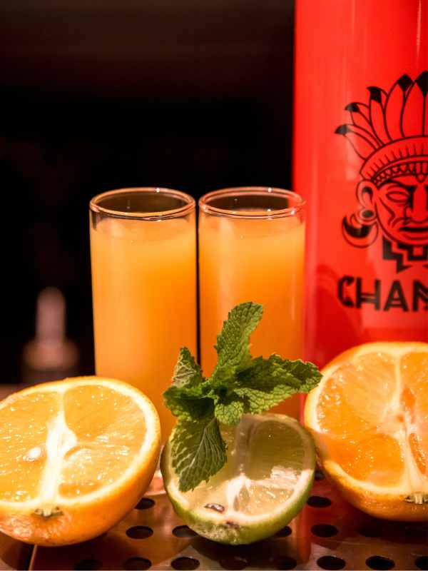 Chupitos de Chaman con cítricos